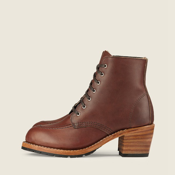 Red Wing Heritage Bot Bayan - Clara - Heeled Harness Deri - Kahverengi - 31OPNTUKW